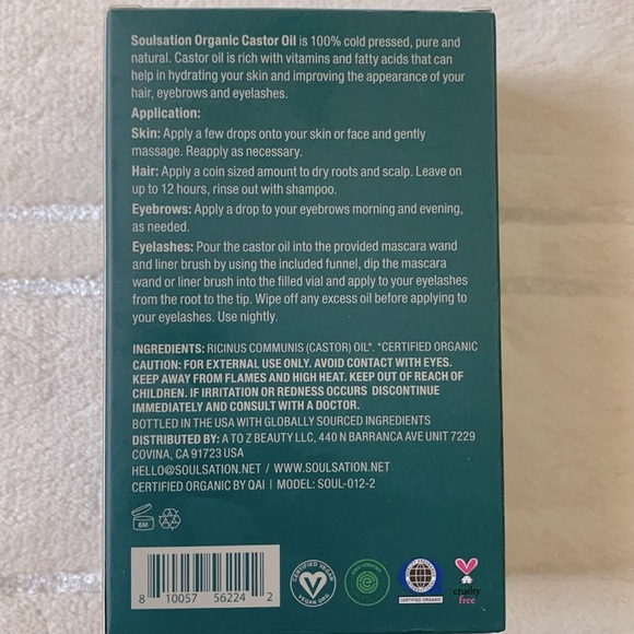Soulsation 100% Pure & Natural Cold Pressed Castor Oil for Hair,Face & Body. - Picture 2 of 3